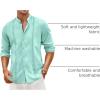 Coofandy Mens Men Casual Shirts(Light Green)