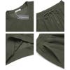 COOFANDY Men’s Tracksuit 2 Piece Sweatsuit Set Long Sleeve Pullover Athletic Suit For Sports Casual Fitness Jogging(Army Green)