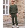 COOFANDY Men’s Tracksuit 2 Piece Sweatsuit Set Long Sleeve Pullover Athletic Suit For Sports Casual Fitness Jogging(Army Green)