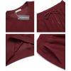 COOFANDY Men’s Tracksuit 2 Piece Sweatsuit Set Long Sleeve Pullover Athletic Suit For Sports Casual Fitness Jogging(Red)