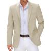 COOFANDY Men Casual Blazer Sport Coats Slim Fit Lightweight Business Two Button Suit Jackets(Light Khaki)