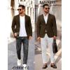 COOFANDY Men’s Casual Regular Fit Blazer Jacket Two Button Suit Jackets Lightweight Sport Coat(Brown)