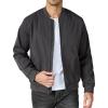 COOFANDY Men’s Bomber Jacket Lightweight Casual Stylish Light Flight Jacket Windbreaker Varsity Jackets(Dark Grey)