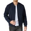 COOFANDY Men’s Bomber Jacket Lightweight Casual Stylish Light Flight Jacket Windbreaker Varsity Jackets(Navy Blue)