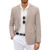 COOFANDY Men’s Casual Blazer Lightweight Unlined Sport Coat Regular Fit Two Button Suit Jacket(Champagne)