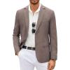 COOFANDY Men’s Casual Blazer Lightweight Unlined Sport Coat Regular Fit Two Button Suit Jacket(Khaki)