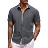 A - Plaid Collar- Dark Grey