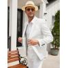 COOFANDY Mens Casual Blazer Slim Fit Sport Coat Lightweight Two Button Suit Jackets(White)