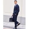 COOFANDY Men 2 Piece Suits One Button Blazer Jacket Tuxedo Slim Fit Suit Pant(Navy Blue)