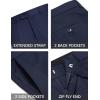 COOFANDY Men 2 Piece Suits One Button Blazer Jacket Tuxedo Slim Fit Suit Pant(Navy Blue)