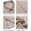 COOFANDY Men’s Button Down Shirts Short Sleeve Casual Summer Beach Vacation Wedding Shirt with Pocket(Khaki)