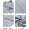 COOFANDY Men’s Button Down Shirts Short Sleeve Casual Summer Beach Vacation Wedding Shirt with Pocket(Light Denim Blue)