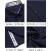 COOFANDY Men’s Button Down Shirts Short Sleeve Casual Summer Beach Vacation Wedding Shirt with Pocket(Navy Blue)