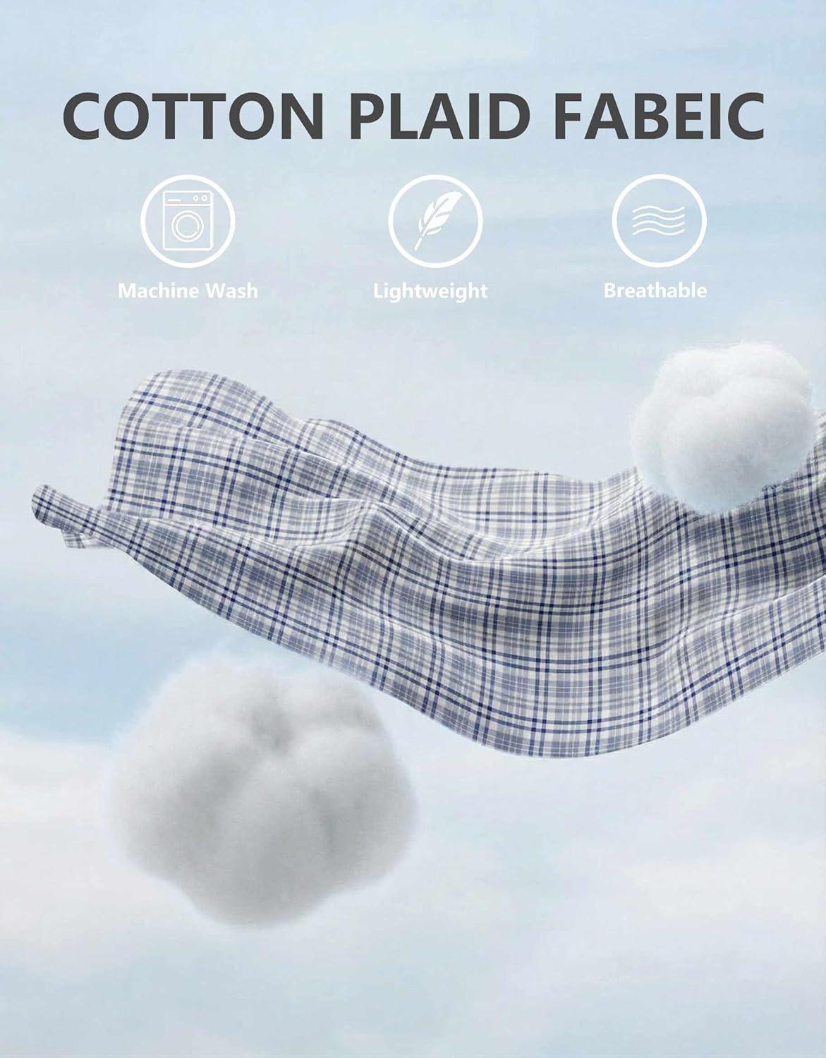 imageCOOFANDY Mens Plaid Button Down Shirt Cotton Long Sleeves Dress Shirt Wrinkle Free Casual Gingham ShirtGrey Plaid