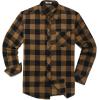 COOFANDY Men’s Flannel Plaid Shirts Long Sleeve Button Down Shirts Casual Fall Shirt Jacket(Brown&black)