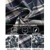 COOFANDY Men’s Flannel Plaid Shirts Long Sleeve Button Down Shirts Casual Fall Shirt Jacket(Green&white)
