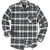 COOFANDY Men’s Flannel Plaid Shirts Long Sleeve Button Down Shirts Casual Fall Shirt Jacket(Green&white)