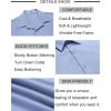 COOFANDY Men’s Linen Shirts Short Sleeve Button Down Shirt Casual Beach Summer Shirts Wedding Vacation Shirt(Blue)