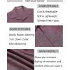 COOFANDY Men’s Linen Shirts Short Sleeve Button Down Shirt Casual Beach Summer Shirts Wedding Vacation Shirt(Wine Red)