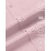 COOFANDY Mens Wrinkle Free Shirts 2026 Short Sleeve Casual Button Down Summer Dress Shirts(Pink)