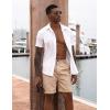 COOFANDY Mens Wrinkle Free Shirts 2026 Short Sleeve Casual Button Down Summer Dress Shirts(White)