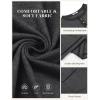 COOFANDY Mens Henley Shirts Short Sleeve Casual Button T-Shirts Basic Tee Shirts Summer Vintage T Shirts with Pocket(02 Dark Grey/Black)