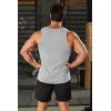COOFANDY Men’s Workout Tank Tops Pack Dry Fit Sleeveless Running Shirts Gym Muscle Bodybuilding T Shirts(Light Grey)