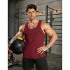 COOFANDY Men’s Workout Tank Tops Pack Dry Fit Sleeveless Running Shirts Gym Muscle Bodybuilding T Shirts(Wine Red)