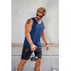 COOFANDY Men’s Workout Tank Tops Sleeveless Muscle Gym Shirt Bodybuilding Tee(Black/Dark Grey (2 Pcs))