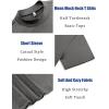 COOFANDY Men’s Mock Turtleneck T Shirt Short Sleeve Slim Fit Basic Casual Solid Color Pullover Tee(A-dark Grey)
