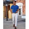 COOFANDY Mens T-Shirts Short Sleeve Plain Tshirts Casual Crew Neck Basic T Shirt Soft Cooling Fitted Stretch Tee Shirts(Royal Blue)