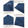 COOFANDY Men’s Casual Shorts 9 Inch Flat Front Lightweight Summer Beach Vacation Shorts with 4 Pockets(Blue)