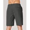COOFANDY Men’s Casual Shorts 9 Inch Flat Front Lightweight Summer Beach Vacation Shorts with 4 Pockets(Drak Grey)
