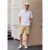 COOFANDY Men’s Casual Shorts 9 Inch Flat Front Lightweight Summer Beach Vacation Shorts with 4 Pockets(Khaki)