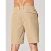 COOFANDY Men’s Casual Shorts 9 Inch Flat Front Lightweight Summer Beach Vacation Shorts with 4 Pockets(Khaki)