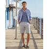 COOFANDY Men’s Casual Shorts 9 Inch Flat Front Lightweight Summer Beach Vacation Shorts with 4 Pockets(Light Grey)