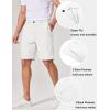 COOFANDY Men’s Casual Shorts 9 Inch Flat Front Lightweight Summer Beach Vacation Shorts with 4 Pockets(White)