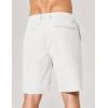 COOFANDY Men’s Casual Shorts 9 Inch Flat Front Lightweight Summer Beach Vacation Shorts with 4 Pockets(White)