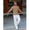 COOFANDY Mens Casual Tank Tops 2 Pack Waffle Knit Sleeveless Shirt Breathable Tank Shirts Summer Muscle Tee(Khaki)