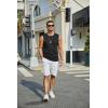 COOFANDY Mens Workout Tank Tops Cotton 3 Pack Soft Gym Muscle Shirt Sleeveless Classic T Shirts(Black(1 Pack))