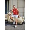COOFANDY Mens Workout Tank Tops Cotton 3 Pack Soft Gym Muscle Shirt Sleeveless Classic T Shirts(Black/Red/Blue)