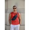 COOFANDY Mens Workout Tank Tops Cotton 3 Pack Soft Gym Muscle Shirt Sleeveless Classic T Shirts(Black/Red/Blue)