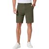COOFANDY Men’s Casual Shorts 9 Inch Flat Front Lightweight Summer Beach Vacation Shorts with 4 Pockets(Army Green)