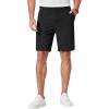 COOFANDY Men’s Casual Shorts 9 Inch Flat Front Lightweight Summer Beach Vacation Shorts with 4 Pockets(Black)