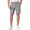 COOFANDY Men’s Casual Shorts 9 Inch Flat Front Lightweight Summer Beach Vacation Shorts with 4 Pockets(Light Grey)