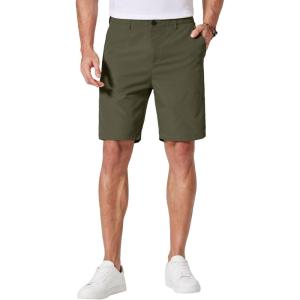 COOFANDY Men’s Casual Shorts 9 Inch Flat Front Lightweight Summer Beach Vacation Shorts with 4 Pockets(Army Green)