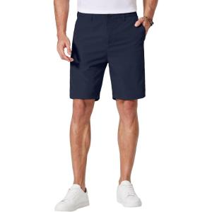 COOFANDY Men’s Casual Shorts 9 Inch Flat Front Lightweight Summer Beach Vacation Shorts with 4 Pockets(Navy Blue)