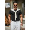 COOFANDY Men’s Casual T-Shirts Short Sleeve Crewneck Pullover Classic Knit Tee Shirts(Black)