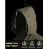 COOFANDY Men’s Light Rain Jacket with Hood Packable Waterproof Raincoat Golf Rain Gear Travel Hiking Windbreaker(Army Green)
