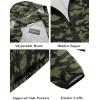 COOFANDY Men’s Light Rain Jacket with Hood Packable Waterproof Raincoat Golf Rain Gear Travel Hiking Windbreaker(Forest Camouflage)